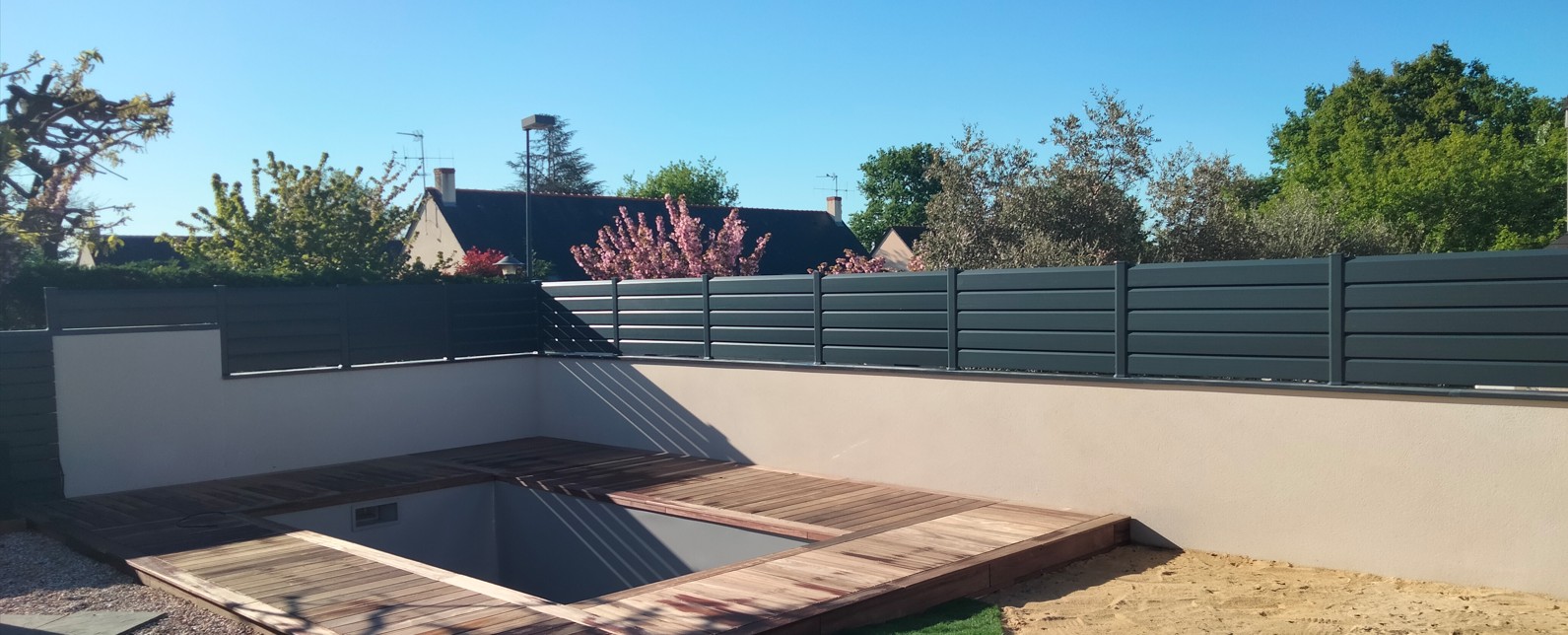 Réalisation client clôture PVC Closea anthracite