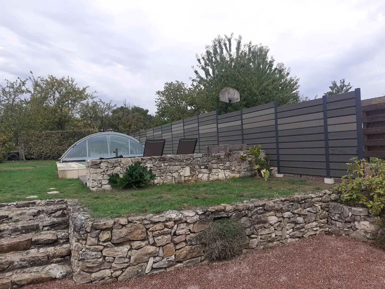 Clôture persienne composite & aluminium